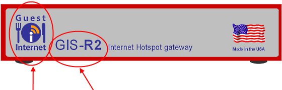 Guest Internet hotspot OEM branding with serial and logo