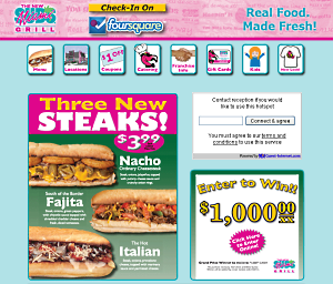 Miami Subs hotspot login page