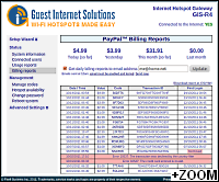 Guest Internet GIS-R4 Hotspot Gateway Billing Report