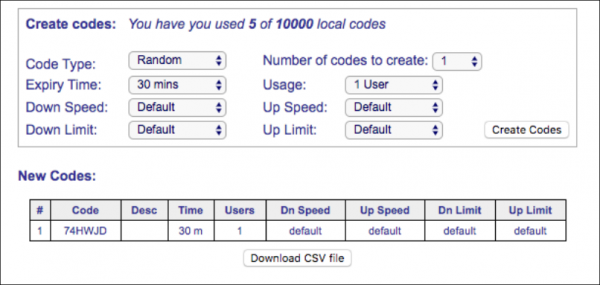 Random Codes