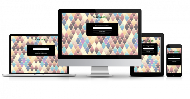 Pattern Login Page Template