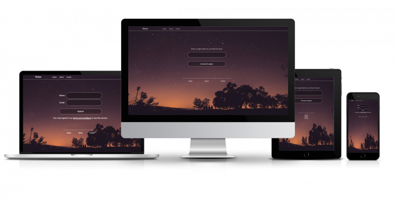 Relax Login Page Template