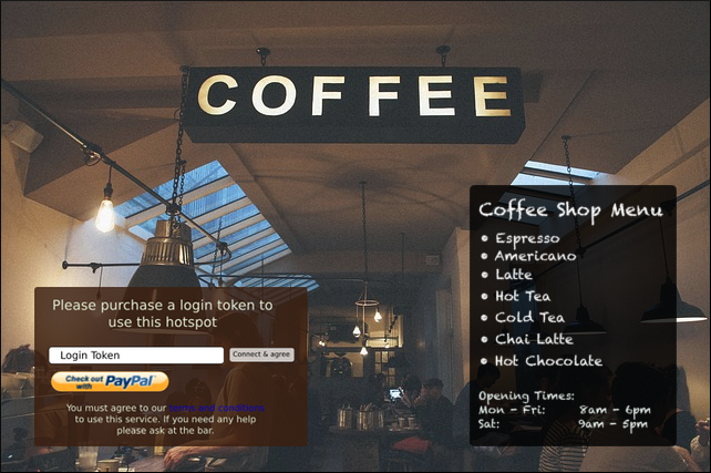 Custom Hotspot login page