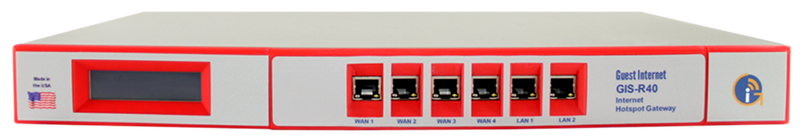 Guest Internet Hotspot-Gateway GIS-R40 Quad-WAN